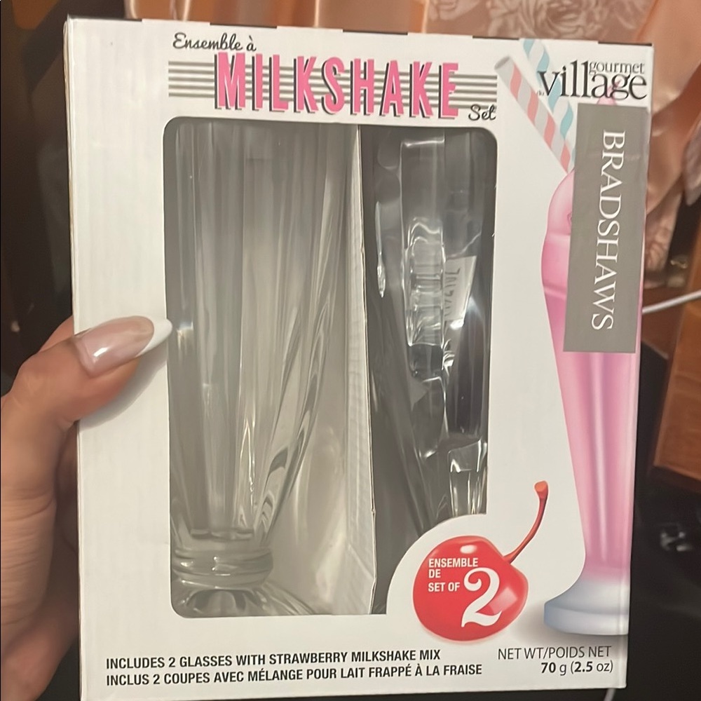 Milkshake Set with Glasses - Clear